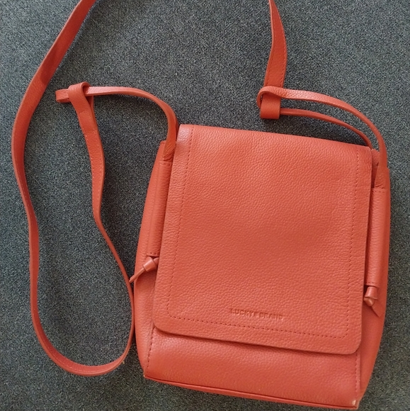 Lucky Brand Orange Crossbody Bag Pre-Loved Excellent Condition - Picture 2 of 11